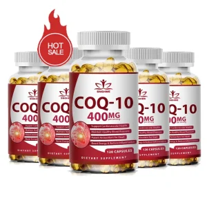 Organic Q10 Coenzyme 400mg Capsules Cardiovascular and Heart Health