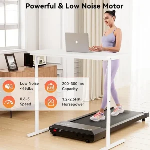2-in-1  2.5 HP Mini Walking Treadmill for Small Spaces