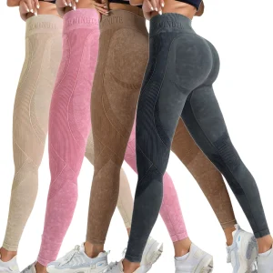 2 Pack Women's High Waisted Butt Lifting Fitness  Pants