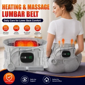 Electric Heating Waist Massage Belt Cordless